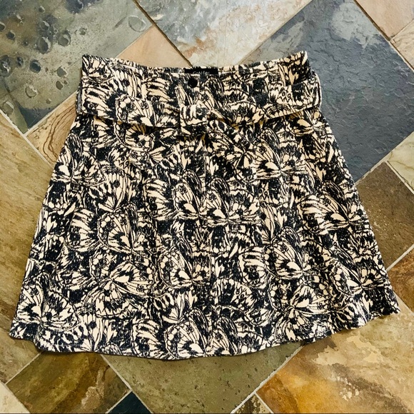 Anthropologie•Cotélac•Size 2•NWOT•Paper Bag Waist Skirt•Reversible Tie Belt🌼 - Picture 3 of 15